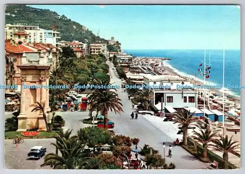 D310005 Riviera delle Palme Finale Ligure Promenade am Meer und Strand Koda