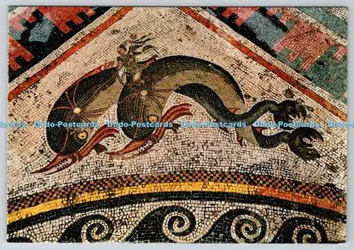 D304025 Delos Mosaik vom Haus der Delfine S K Suslian Athen Rotalcolor Rota