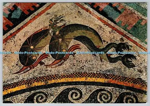 D304026 Delos Mosaik vom Haus der Delfine S K Suslian Athen Rotalcolor Rota