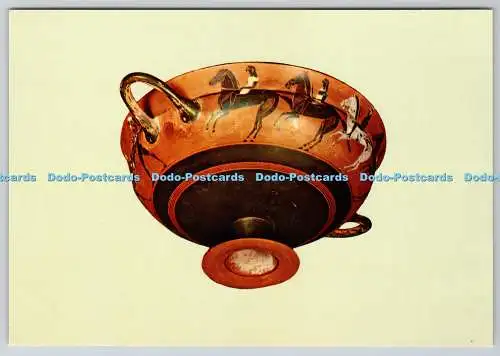 D304028 Antike Korinth Museum Dachboden schwarze Figur Kylix mit Reitern 550 v. Chr. v. Chr. I