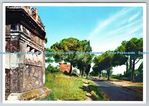 D304032 Roma Alte Appian Way Alterocca Terni Postkarte