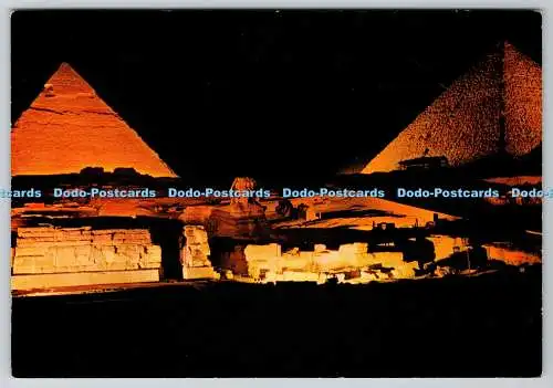 D310026 Gizeh Der nächtliche Zauber nahe den Pyramiden Lehnert und Landrock