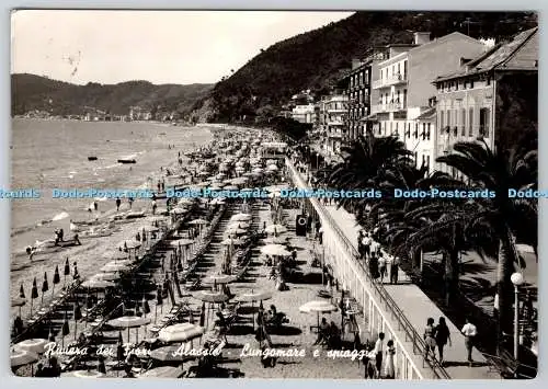 D301455 Riviera dei Fiori Alassio Lungomare e Spiaggia Foto Ottica Bologna Mondi
