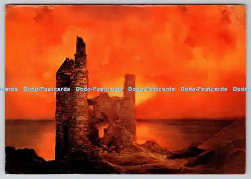 D310044 Sunset on an Old Cornish Tin Mine Murray King Collectors Series 1973