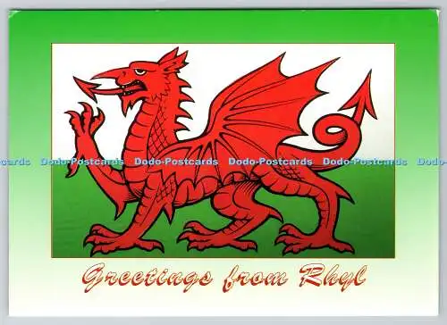 D304083 Denbighshire Greetings from Rhyl The Dragon National Symbol of Wales Jud