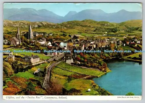 D304087 Irland Connemara Clifden and the Twelve Pins John Hinde Dublin 1963 Pos