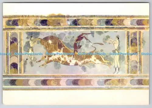 D304108 Heraklion Museum Toreador Fresko aus Knossos 16. Jh. v. Chr. Hera Athen Gal