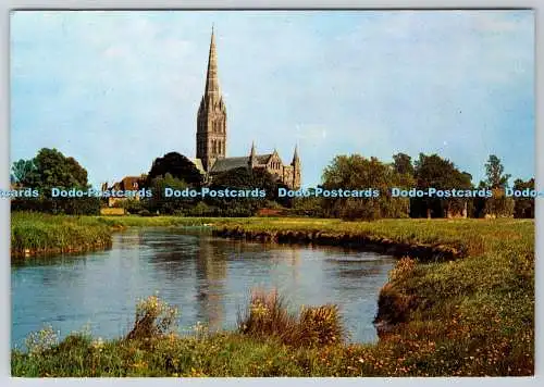 D301531 Salisbury Cathedral and River Avon J Arthur Dixon Ltd