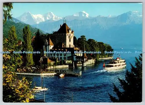 D304143 Schloss Oberhofen am Thunersee Eigermönch Jungfrau Fotoglob Wehrli AG