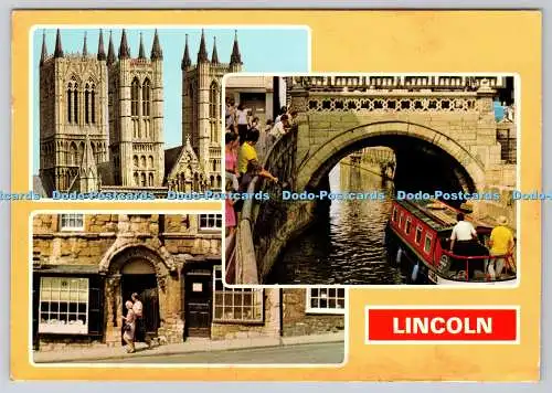 D304164 Lincoln The Cathedral The Jews House High Bridge E T W Dennis Scarboroug