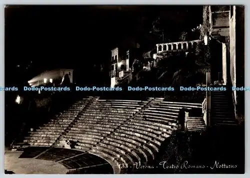 D304169 Verona Romain Theater Bei Nacht Bruno Ferrari Omniafoto Torino RP