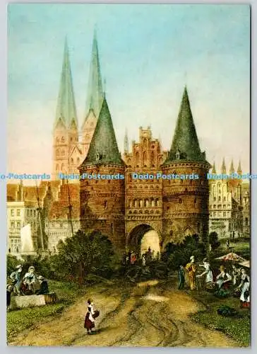 D307552 Lübeck Holstentor Herst u Verlag Schoning und Co Gebrüder Schmidt S plus