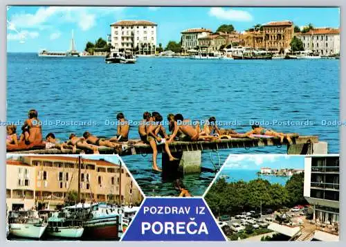 D304229 Pozdraviz Poreca Kroatien Vjesnik Zagreb Postkarte
