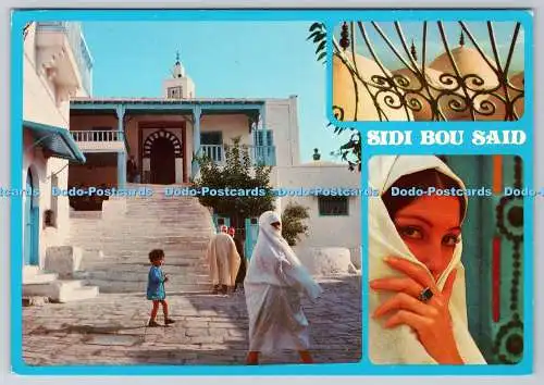 D304311 Sidi Bou Said Tanit Graphic Industries Tunis Postkarte Mehrfachansicht