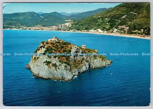 D310286 Spotorno Bergeggi Isle and Spotorno Air View Arcobaleno