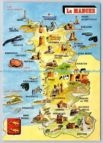 D307676 Karten La Manche Produktion Leconte Le Goubey Caen Michel Deffin