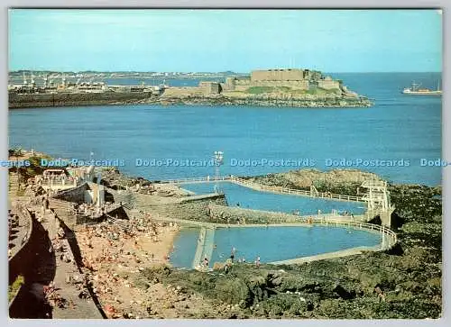 D310295 Guernsey Havelet Bay and Castle Cornet Jarrold and Sons Ltd Cotman Farbe