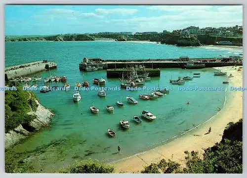 D310296 Cornwall Newquay The Harbour and Coastline Jarrold and Sons Ltd