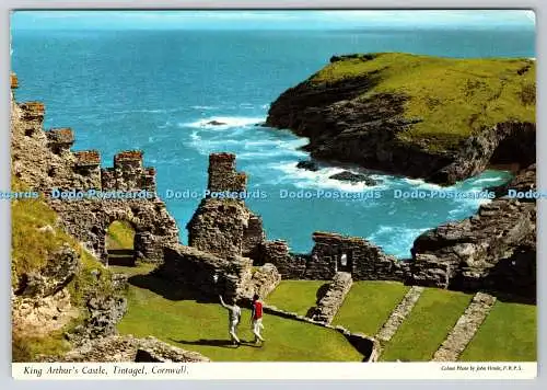 D304339 Cornwall Tintagel King Arthurs Castle John Hinde F R P S Postkarte