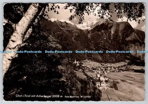 D304342 Otzt i Tirol mit Archerkogel Risch Lau Bregenz AK