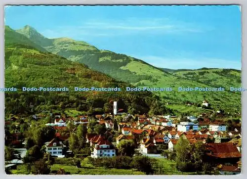 D304343 Schweiz Buchs mit Schloss Werdenberg und Blick zum Margelkopf Foto Gross