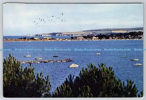 D310343 Hafen von Poole und Küste von Dorset vom Evening Hill aus gesehen J Arthur Dix