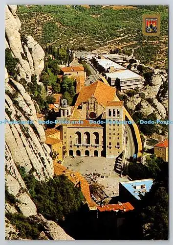 D307769 Montserrat Luftaufnahme der Plätze des Heiligtums Escudo de oro Fis