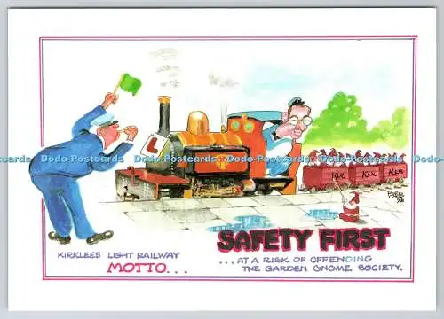 D301825 Kirklees Stadtbahn Motto Sicherheit erster Künstler Fred Camp Abba Postkarte