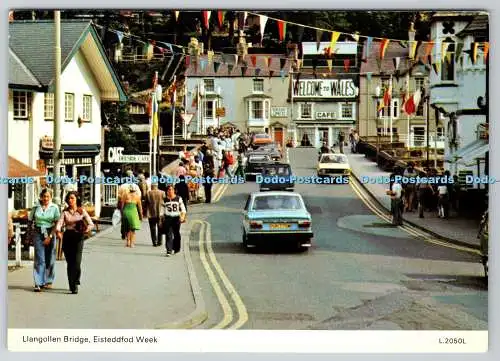 D304441 Eisteddfod Week Llangollen Bridge E T W Dennis Scarborough Photocolour P