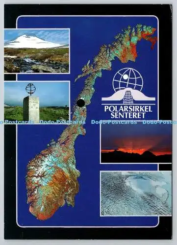 D307808 Polarsirkel Senteret The Land of the Artic Circle Satelittfoto F W TO FO