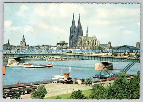 D301887 Köln Dom und Rhein A F K