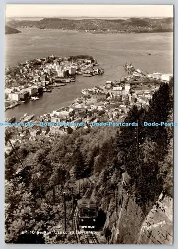 D307872 Bergen Utsikt fra Floybanen Normanns Kunstforlag AS Oslo