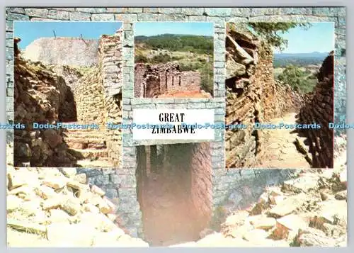 D310503 Great Zimbabwe David Trickett Tourist Promotion in Africa Harare Postcar