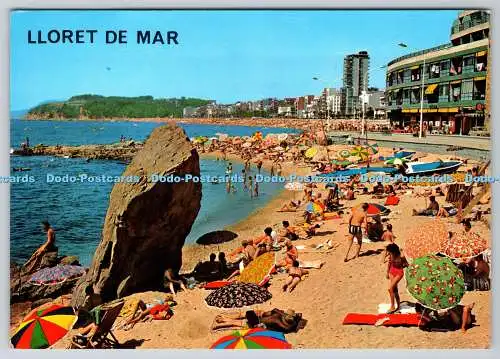 D301948 Lloret de Mar Costa Brava Detalle de la Playa Werticrom Postales Nationa