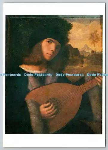 D307915 Giovanni Cariani Junger Mann mit Laute Musee des Beaux Arts Strasbourg R