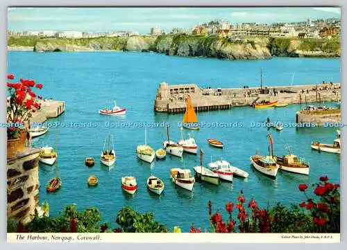 D310533 South West England Cornwall Newquay Harbour John Hinde F R P S Ireland P