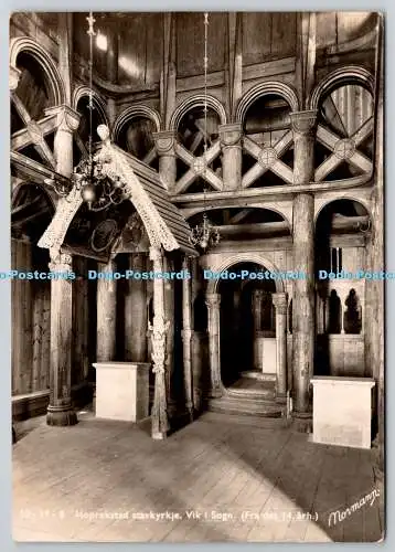 D307932 Hoprekstad stavkyrkje Vik i Sogn Normanns Kunstforlag AS Oslo