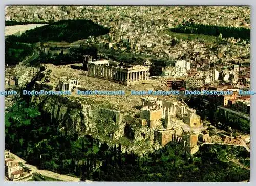 D310554 Griechenland Athen Blick auf die Akropolis 1979 Postkarte