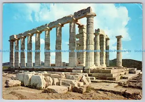 D310557 Griechenland Athen Sounion Poseidon Tempel N 90 1972 Postkarte