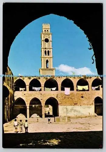 D304568 Acre Khan el Umdan with Clock Tower Palphot Herzlia Israel