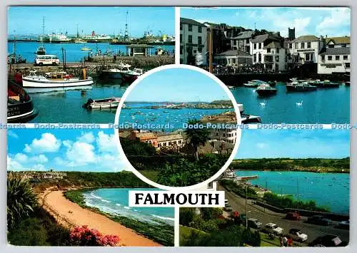 D302004 Falmouth Yachting Centre Blick auf die Beach Road John Hinde Ltd David Nob