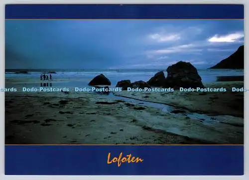 D302041 Lofoten Norwegen Abendstrand ZUM FOTO