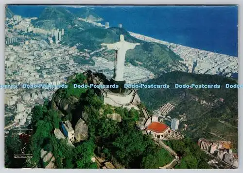 D310620 Brasil Rio de Janeiro Tijuca Nationalpark Christus Erlöser Luftaufnahme E