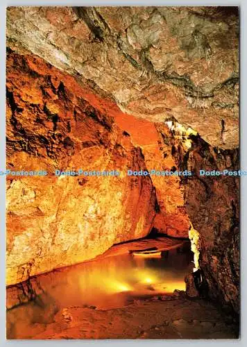 D304638 Wookey Hole Wells Somerset Die erste Kammer und die Flussaxt Unichrome