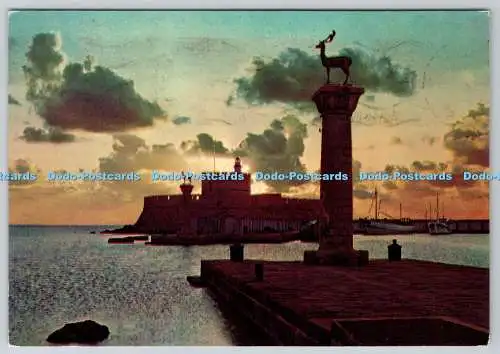 D308064 Griechenland Dodekanes Inseln Rhodos Sonnenaufgang Krüger A Konstantinidou Postcar