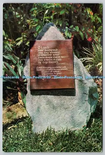 D304689 Lobpreis-Plakette im Wassergarten Mandai Orchideen-Gärten von Singapur