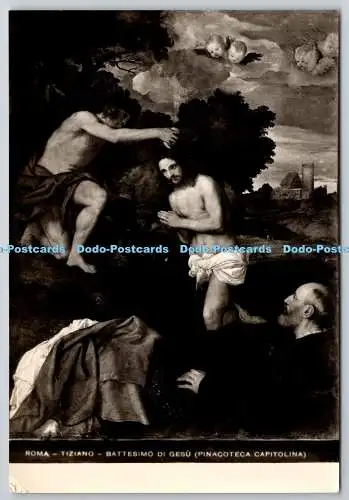 D304692 Roma Tiziano Battesimo di Gesu Pinacoteca Capitolina E Richter RP