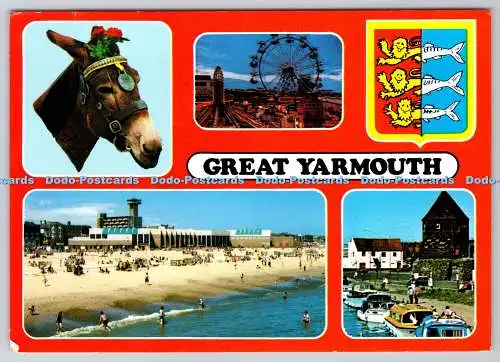 D302255 Great Yarmouth Botton Kirmes bei Nacht Marina Freizeitzentrum Don Supplie