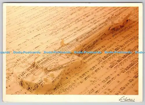 D310881 Bertrand le Pautremat Music Cartes D Art Paris PM La Plagne 1987 Postwagen