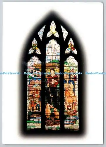 D304898 The Millennium Window St Margaret Church Hawes Wensleydale Kevin Johnson